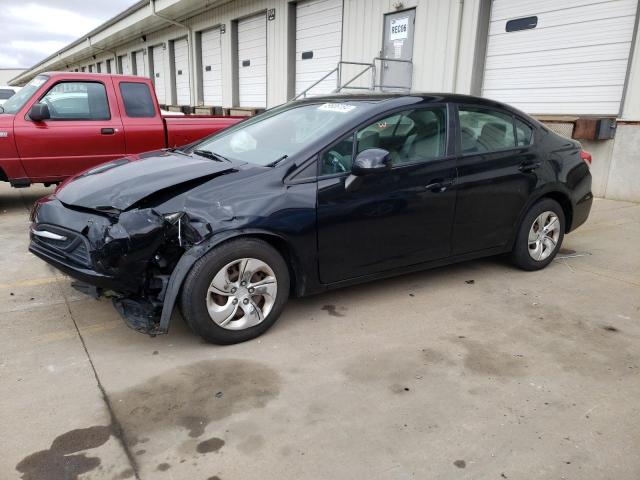 HONDA CIVIC LX 2013 with VIN 19XFB2F52DE010495 - Photo from auction