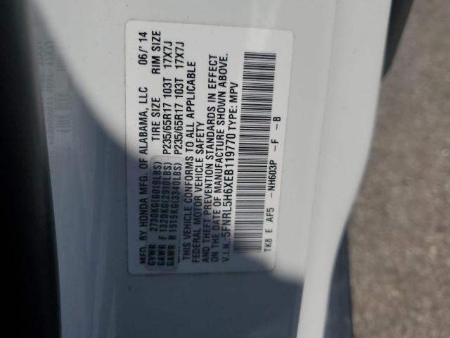 Photo 14 from auction – 2014 HONDA ODYSSEY EX with VIN 5FNRL5H6XEB119770