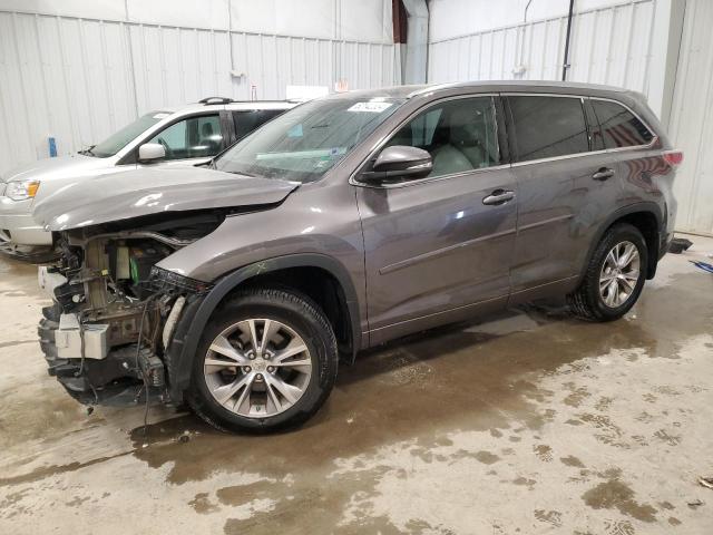 TOYOTA HIGHLANDER 2015 with VIN 5TDJKRFH7FS171575 - Photo from auction