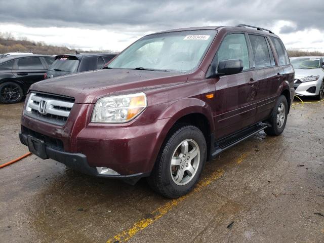 HONDA PILOT EXL 2007 with VIN 2HKYF18737H527374 - Photo from auction