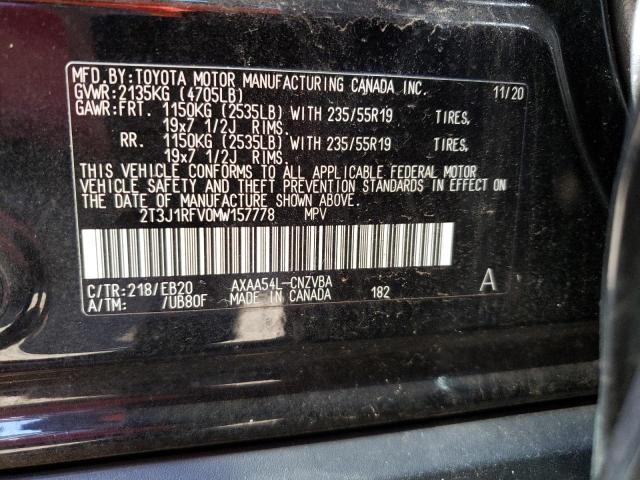 Photo 14 from auction – 2021 TOYOTA RAV4 ADVEN with VIN 2T3J1RFV0MW157778