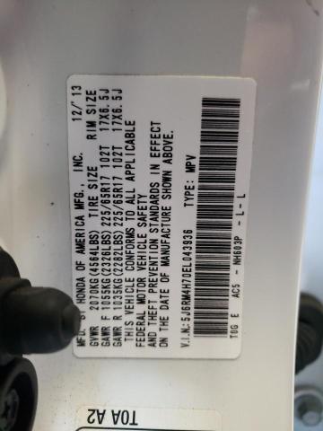 Photo 14 from auction – 2014 HONDA CR-V EXL with VIN 5J6RM4H70EL043936