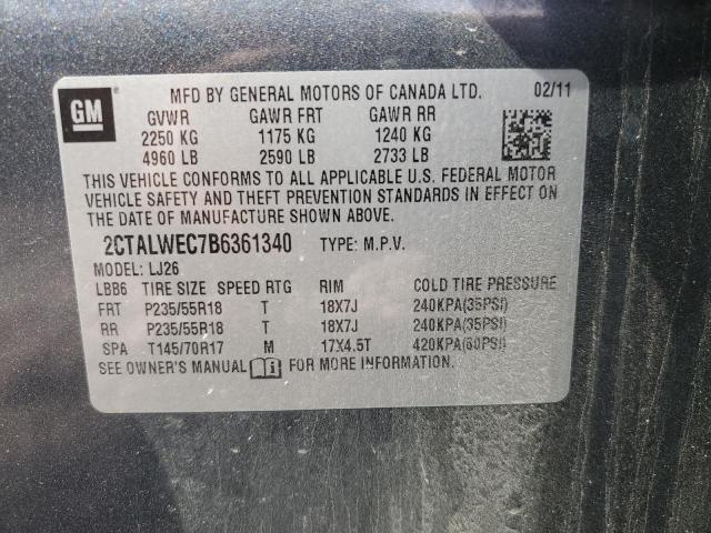Photo 14 from auction – 2011 GMC TERRAIN SL with VIN 2CTALWEC7B6361340
