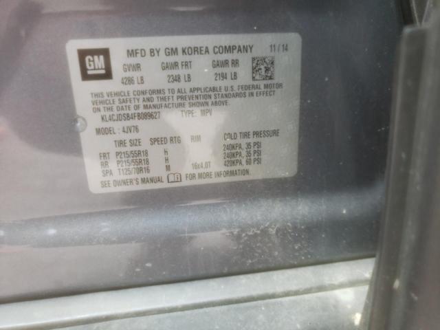 Photo 14 from auction – 2015 BUICK ENCORE PRE with VIN KL4CJDSB4FB089627