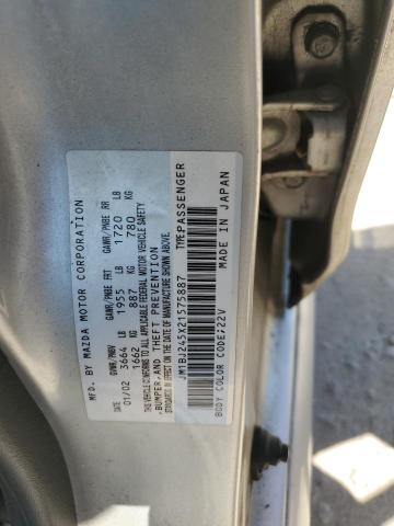 Photo 14 from auction – 2002 MAZDA PROTEGE PR with VIN JM1BJ245X21575887