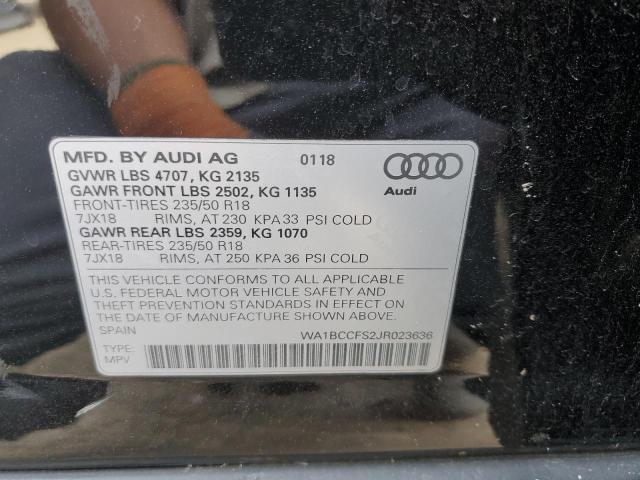 Photo 14 from auction – 2018 AUDI Q3 PREMIUM with VIN WA1BCCFS2JR023636