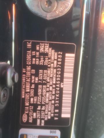 Photo 14 from auction – 2013 KIA SORENTO EX with VIN 5XYKU4A69DG376882