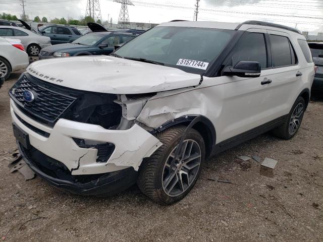 FORD EXPLORER S 2018 with VIN 1FM5K8GT3JGC54501 - Photo from auction