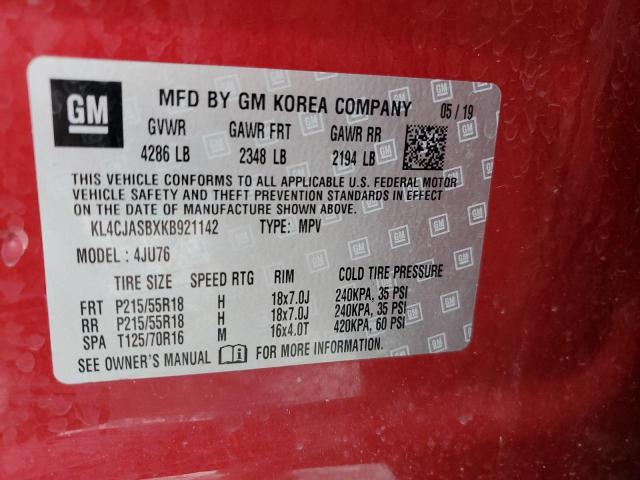 Photo 14 from auction – 2019 BUICK ENCORE PRE with VIN KL4CJASBXKB921142