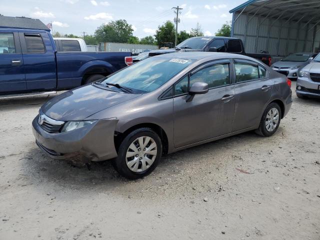 HONDA CIVIC LX 2012 with VIN 19XFB2F51CE013760 - Photo from auction