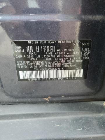 Photo 14 from auction – 2016 SUBARU OUTBACK 2. with VIN 4S4BSANC0G3329443