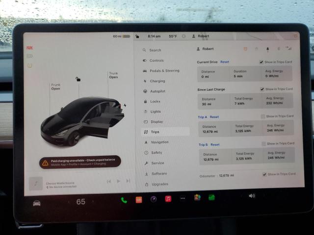 Photo 9 from auction – 2023 TESLA MODEL 3 with VIN 5YJ3E1EB5PF611684