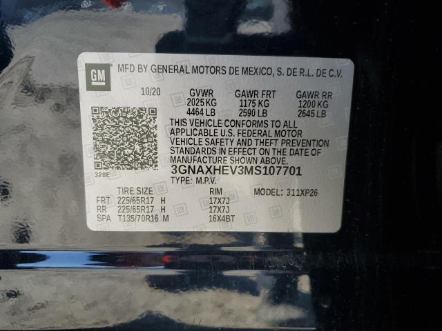 Photo 14 from auction – 2021 CHEVROLET EQUINOX LS with VIN 3GNAXHEV3MS107701
