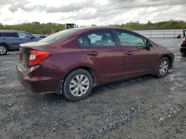 Photo 3 from auction – 2012 HONDA CIVIC LX with VIN 2HGFB2F5XCH572715
