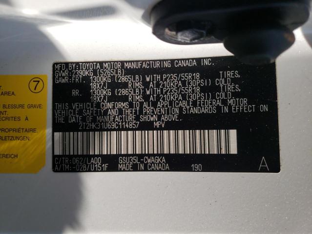 Photo 14 from auction – 2009 LEXUS RX 350 with VIN 2T2HK31U69C114857