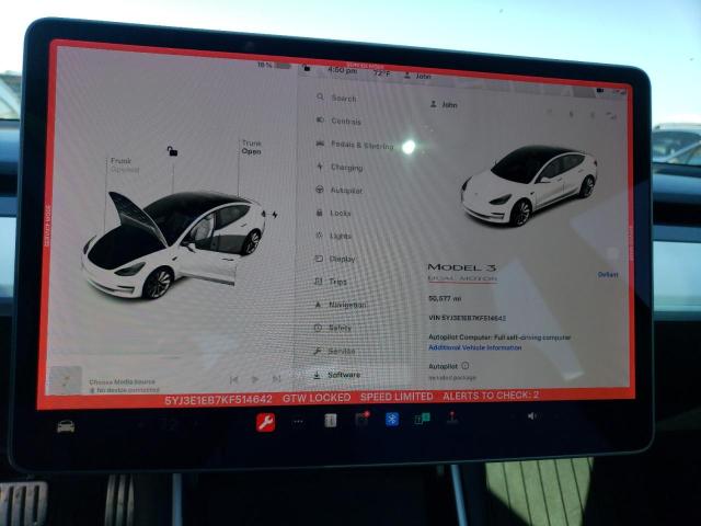 Photo 9 from auction – 2019 TESLA MODEL 3 with VIN 5YJ3E1EB7KF514642