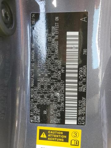 Photo 14 from auction – 2015 LEXUS RX 350 BAS with VIN 2T2BK1BA3FC266217