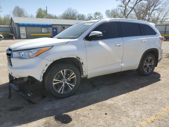 TOYOTA HIGHLANDER 2016 with VIN 5TDJKRFH5GS347640 - Photo from auction