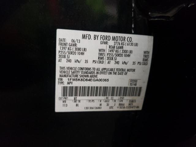 Photo 14 from auction – 2014 FORD EXPLORER X with VIN 1FM5K8D84EGA00365