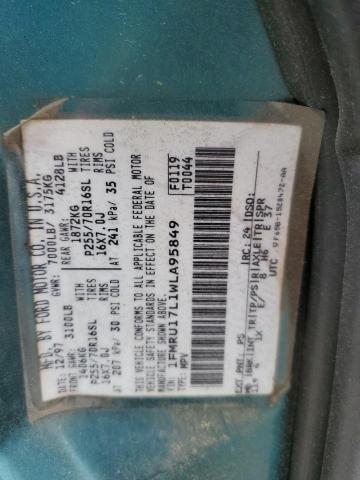 Photo 14 from auction – 1998 FORD EXPEDITION with VIN 1FMRU17L1WLA95849