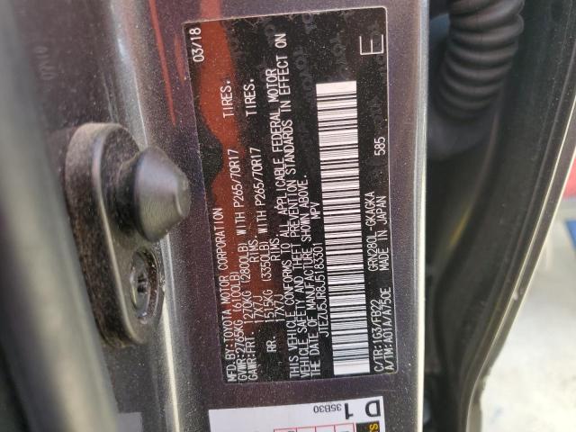 Photo 14 from auction – 2018 TOYOTA 4RUNNER SR with VIN JTEZU5JR8J5183301