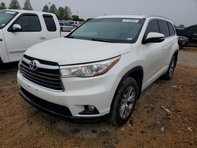 TOYOTA HIGHLANDER 2015 مع رقم تعريف المركبة 5TDJKRFH4FS221512 - صورة من المزاد