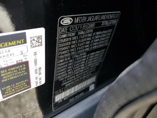 Photo 14 from auction – 2018 LAND ROVER RANGE ROVE with VIN SALGS2SV2JA397938