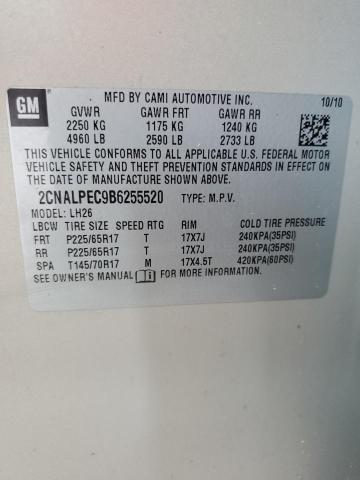Zdjęcie 14 z aukcji – 2011 CHEVROLET EQUINOX LT z VIN 2CNALPEC9B6255520