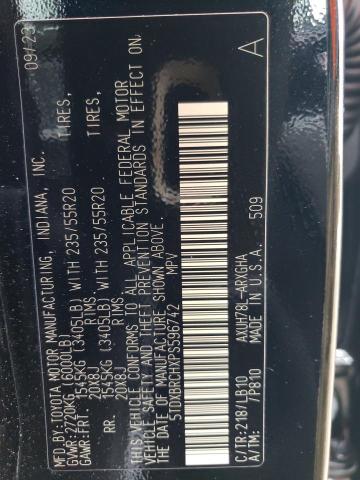 Photo 14 from auction – 2023 TOYOTA HIGHLANDER with VIN 5TDXBRCHXPS596742