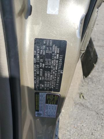 Zdjęcie 14 z aukcji – 2007 HYUNDAI ENTOURAGE z VIN KNDMC233876020451