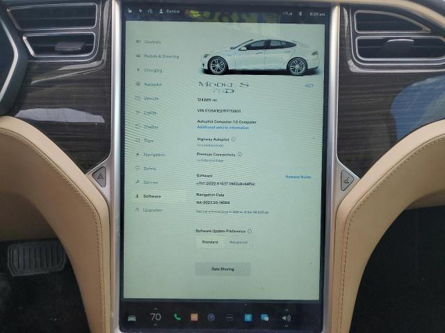 Photo 9 from auction – 2015 TESLA MODEL S with VIN 5YJSA1E27FF113931