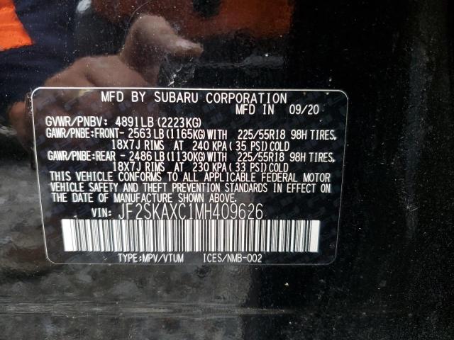 Photo 14 from auction – 2021 SUBARU FORESTER T with VIN JF2SKAXC1MH409626