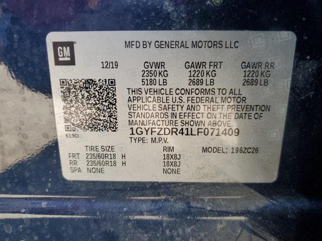 Photo 14 from auction – 2020 CADILLAC XT4 PREMIU with VIN 1GYFZDR41LF071409