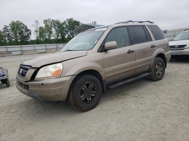 HONDA PILOT EX 2004 with VIN 2HKYF184X4H553987 - Photo from auction