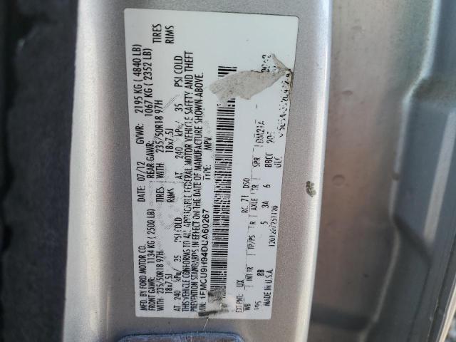 Photo 14 from auction – 2013 FORD ESCAPE SEL with VIN 1FMCU9H94DUA60267