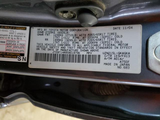 Photo 14 from auction – 2005 TOYOTA 4RUNNER SR with VIN JTEBT14R858018796