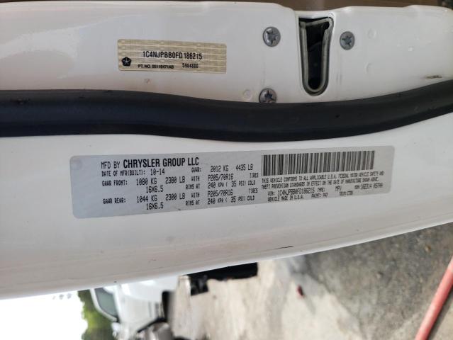 Photo 14 from auction – 2015 JEEP PATRIOT SP with VIN 1C4NJPBB0FD186215