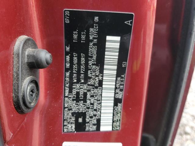 Photo 14 from auction – 2020 TOYOTA SIENNA LE with VIN 5TDKZ3DC1LS076803