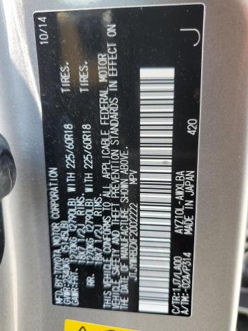 Photo 14 from auction – 2015 LEXUS NX with VIN JTJYWRBZXF2002222