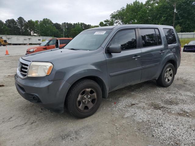 HONDA PILOT LX 2013 with VIN 5FNYF3H2XDB031109 - Photo from auction