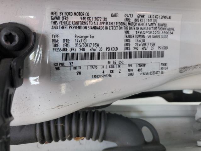 Photo 14 from auction – 2013 FORD FOCUS SE with VIN 1FADP3K22DL359034