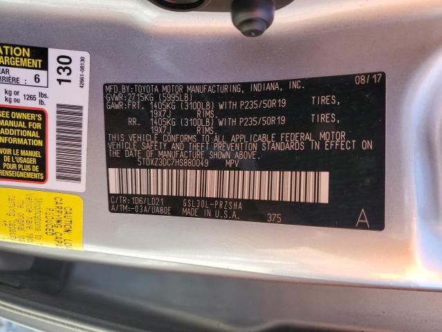 Photo 14 from auction – 2017 TOYOTA SIENNA SE with VIN 5TDXZ3DC7HS880049