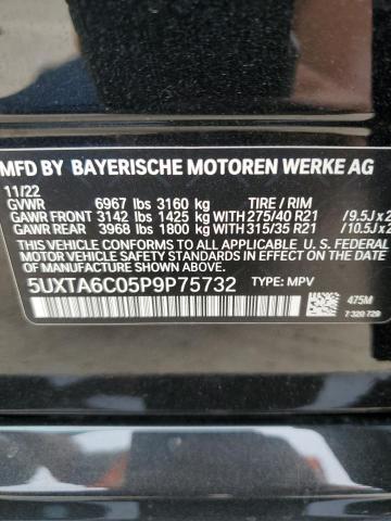 Photo 14 from auction – 2023 BMW X5 XDRIVE4 with VIN 5UXTA6C05P9P75732