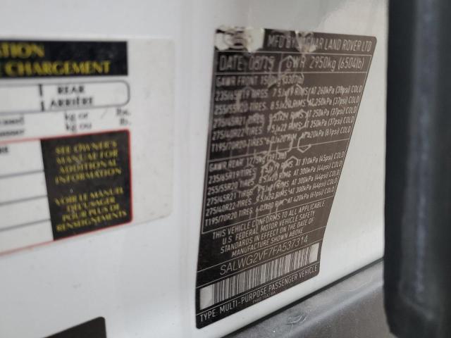 Photo 14 from auction – 2015 LAND ROVER RANGE ROVE with VIN SALWG2VF7FA537314