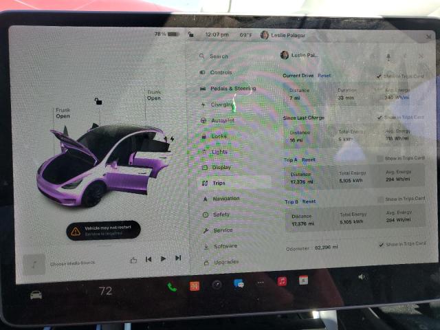 Photo 9 from auction – 2021 TESLA MODEL Y with VIN 5YJYGDEF9MF089285