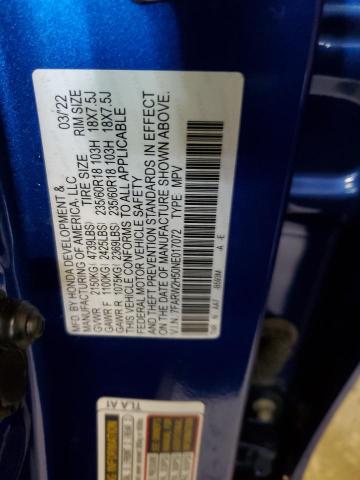 Photo 14 from auction – 2022 HONDA CR-V EX with VIN 7FARW2H50NE017072