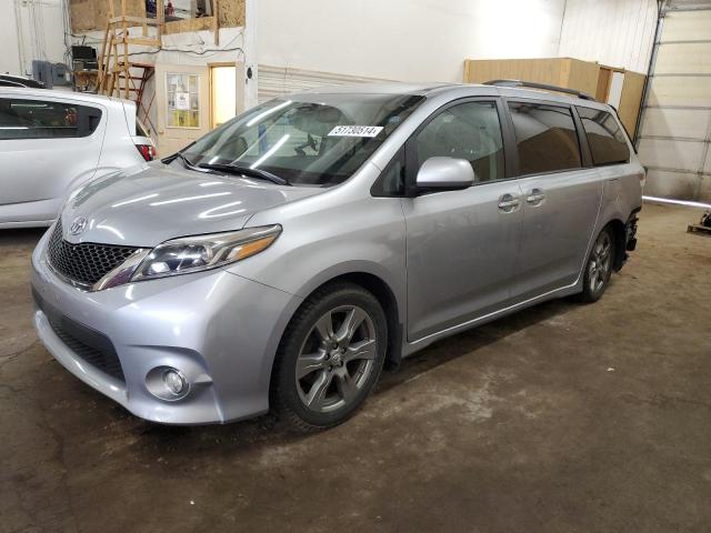 TOYOTA SIENNA SE 2017 with VIN 5TDXZ3DC0HS853176 - Photo from auction