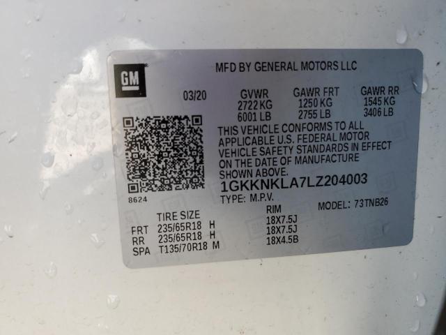 Photo 14 from auction – 2020 GMC ACADIA SLE with VIN 1GKKNKLA7LZ204003