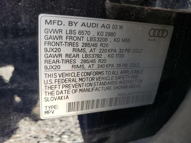Photo 14 from auction – 2017 AUDI Q7 PREMIUM with VIN WA1LAAF71HD012807