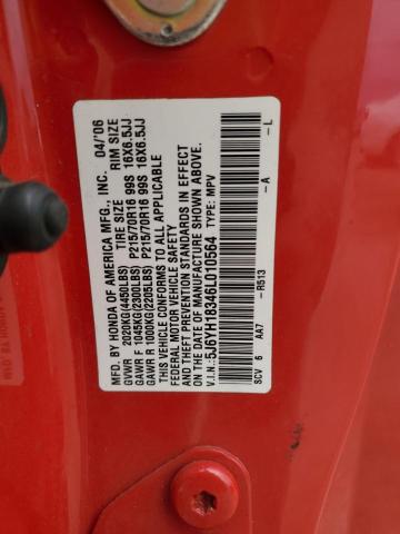 Photo 14 from auction – 2006 HONDA ELEMENT LX with VIN 5J6YH18346L010564